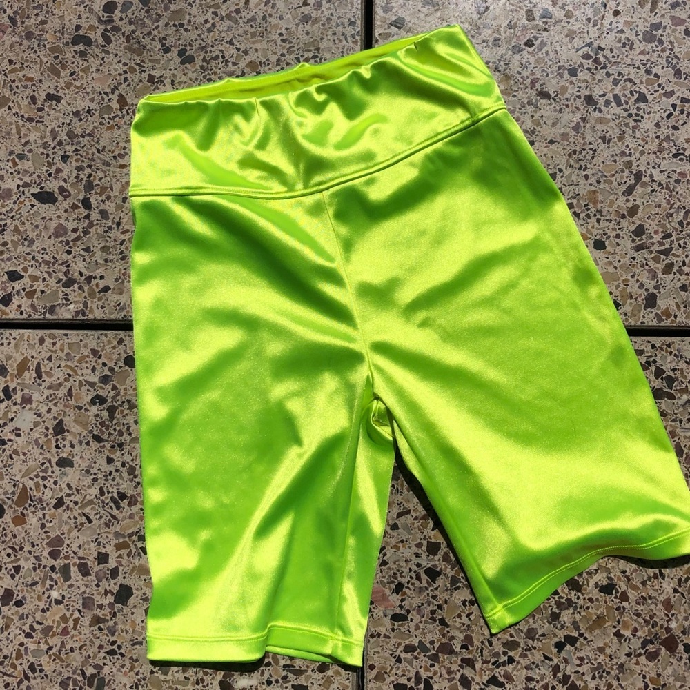 Urban outfitters Neon Yellow bike shorts